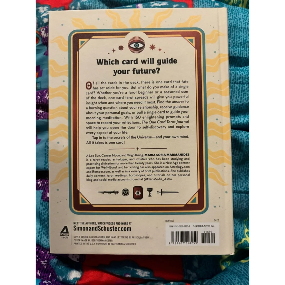 The One Card Tarot Journal, Hardcover, New